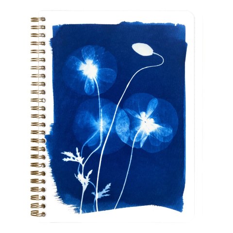 Zeszyt na spirali A5 Cyanotype mix Zeszyt na spirali A5 Cyanotype mix