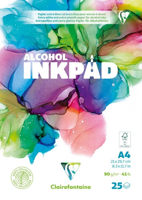 Blok papieru Alcohol ink A4, 90g, 25ark. Blok papieru Alcohol ink A4, 90g, 25ark.