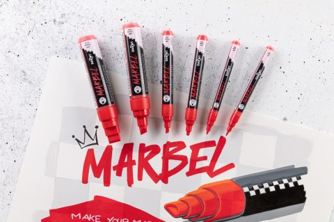 Marker MARBEL 2 mm Czerwień Makowa Marker MARBEL 2 mm Czerwień Makowa