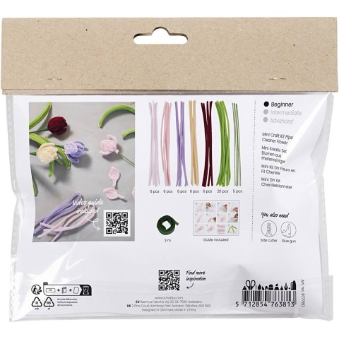 Mini Zestaw DIY Tulipany z wyciorów Mini Zestaw DIY Tulipany z wyciorów