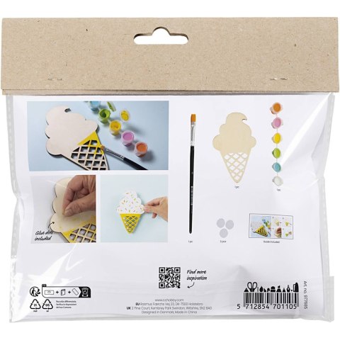 Mini Zestaw do pomalowania Lody w rożku Mini Zestaw do pomalowania Lody w rożku