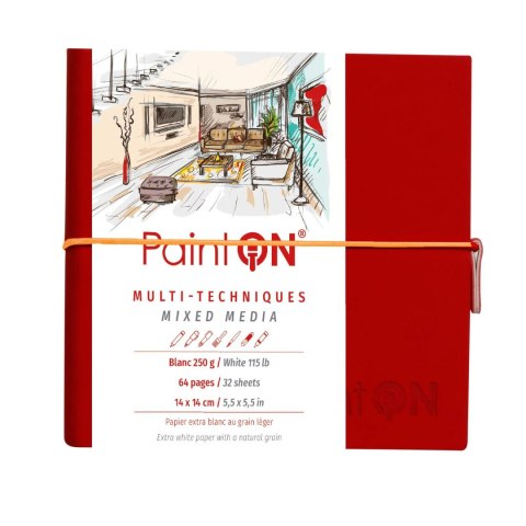 Szkicownik Paint`On 14x14 250g Biały Szkicownik Paint`On 14x14 250g Biały