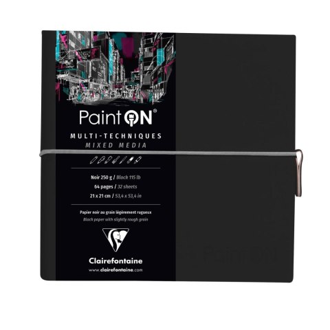 Szkicownik Paint`On 19x19 250g Czarny Szkicownik Paint`On 19x19 250g Czarny