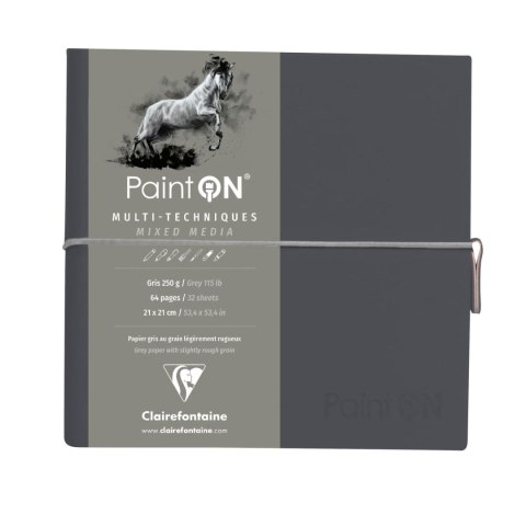Szkicownik Paint`On 19x19 250g Szary Szkicownik Paint`On 19x19 250g Szary