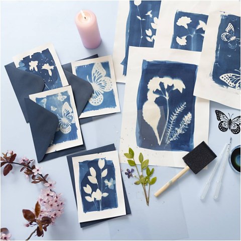 Zestaw DIY do Cyjanotypii na papierze Zestaw DIY do Cyjanotypii na papierze