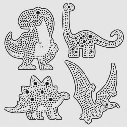 Zestaw do malowania kropkami Dinozaury