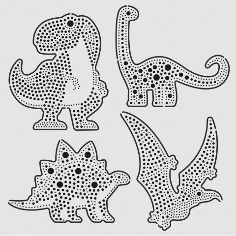 Zestaw do malowania kropkami Dinozaury Zestaw do malowania kropkami Dinozaury