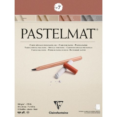 Blok Pastelmat n°7 18x24 cm, 360g, 12ark