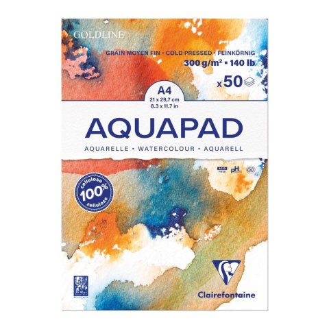 Blok akwarelowy AQUAPAD A4, 300g, 50 ark Blok akwarelowy AQUAPAD A4, 300g, 50 ark