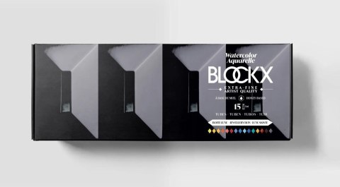 Farby akwarelowe tubki BLOCKX 15x5 ml Farby akwarelowe tubki BLOCKX 15x5 ml