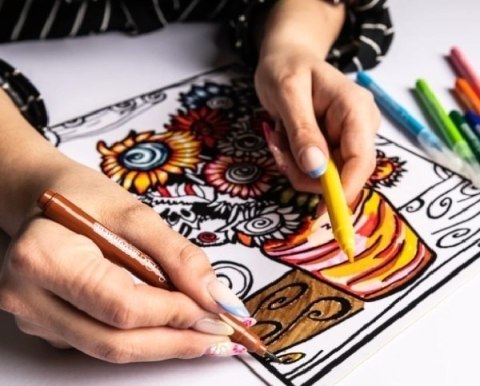 Kolorowanka Welw. 29,7x21 Klimt Pocałunek