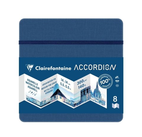 Szkicownik Akordeon 14x14cm, 300g 8 str.