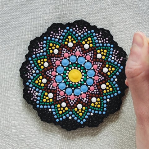 Malowanie kropkami DUO Serwetka 10 cm