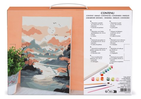 Malowanie po nume. 20x30 Azjatycki widok