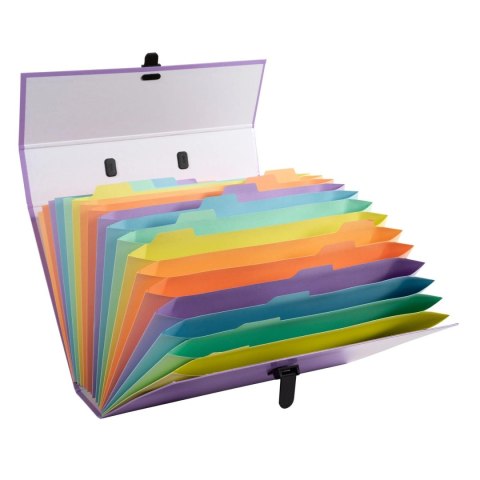 Teczka harmonijkowa 18 przeg. Fioletowa