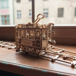 Drewniane puzzle mechaniczne 3d wooden.city - city tram + tory