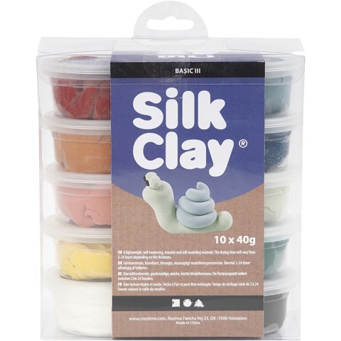 Zestaw Masa Silk Clay 10x40g kol. Naturalne Zestaw Masa Silk Clay 10x40g kol. Naturalne