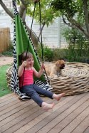 Huśtawka dziecięca - Wiszący Fotel hang mini zebra