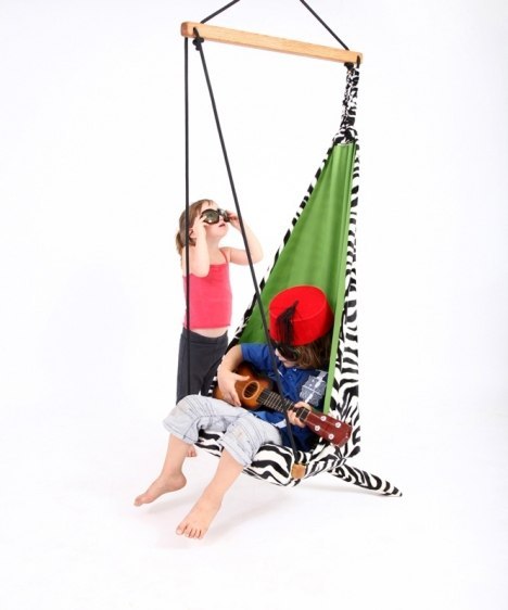 Huśtawka dziecięca - Wiszący Fotel hang mini zebra