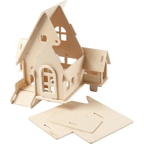Puzzle 3D drewniane Domek 1 Puzzle 3D drewniane Domek 1