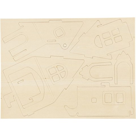 Puzzle 3D drewniane Domek 1 Puzzle 3D drewniane Domek 1