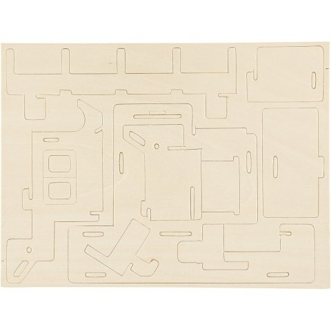 Puzzle 3D drewniane Domek 1 Puzzle 3D drewniane Domek 1