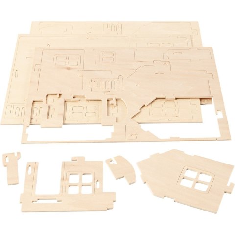 Puzzle 3D drewniane Domek 2 Puzzle 3D drewniane Domek 2