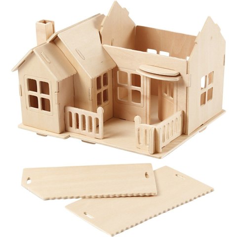 Puzzle 3D drewniane Domek 2 Puzzle 3D drewniane Domek 2