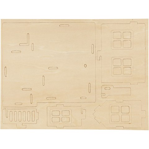 Puzzle 3D drewniane Domek 2 Puzzle 3D drewniane Domek 2