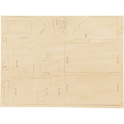 Puzzle 3D drewniane Domek 2 Puzzle 3D drewniane Domek 2