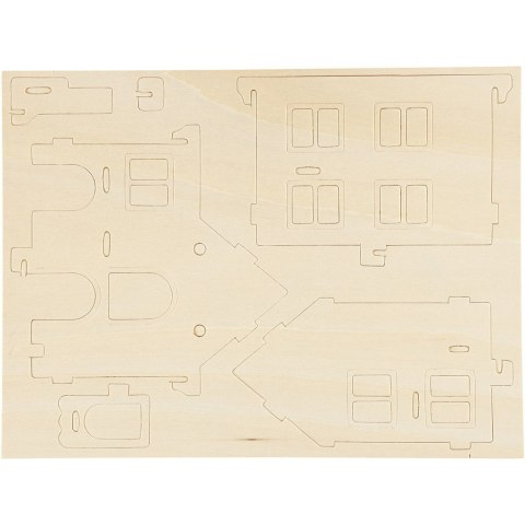 Puzzle 3D drewniane Domek 3 Puzzle 3D drewniane Domek 3