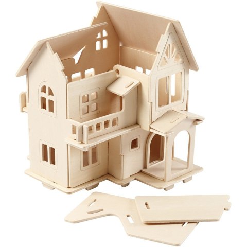 Puzzle 3D drewniane Domek 4 Puzzle 3D drewniane Domek 4