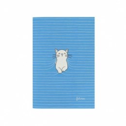 Mały zeszyt - felines - koty - purrrfect place (bold blue)