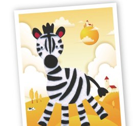 Wyklejanka filcowa Zebra